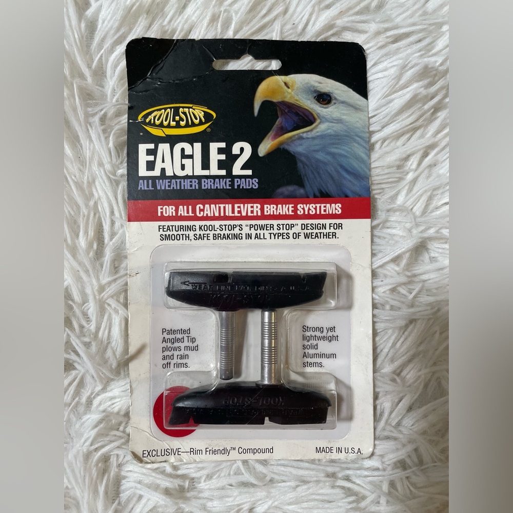 Kool Stop Eagle 2 Cantilever Brake Systems Pads Black All Weather Power Stop